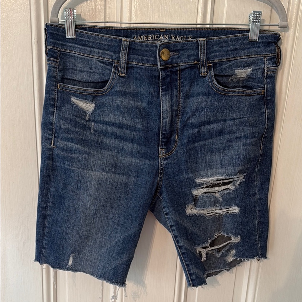 AEO Hi-Rise Super Stretch X Jean Shorts